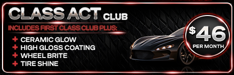 Class Act — $46/month unlimited wash club