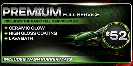Premium Full Service Wash — $52