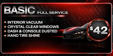 Basic Full Service Wash — $42